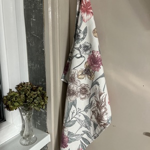 Pasztell virágos pamut kéztörlő, törölköző - Meska.hu