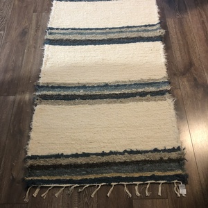 Csíkos puha, vastag szőnyeg - otthon & életmód - lakástextil - szőnyeg - szövött szőnyeg - Meska.hu