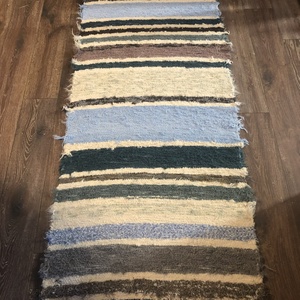 Csíkos puha, vastag szőnyeg, Otthon & Életmód, Lakástextil, Szőnyeg, Szövött szőnyeg, Szövés, MESKA