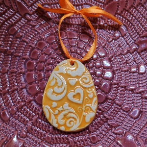 Kerámia tojás  - művészet - szobor - kerámia - Meska.hu