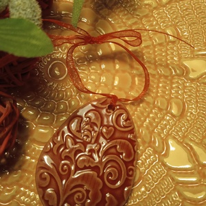 Húsvéti kerámia tojás  - művészet - szobor - kerámia - Meska.hu