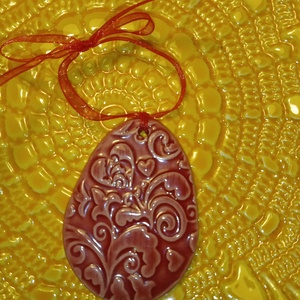 Húsvéti kerámia tojás  - művészet - szobor - kerámia - Meska.hu