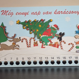Grincs adventi naptár  - karácsony - adventi díszek - adventi naptár - Meska.hu