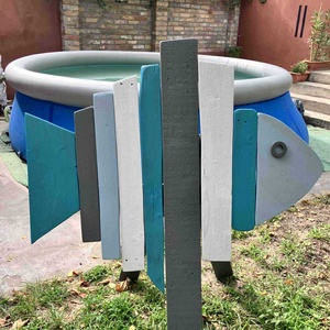 Kerti hal dekoráció, újrahasznosított fából - Meska.hu