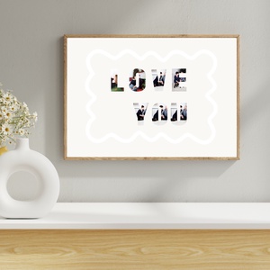 Valentin napi fotókollázs, szív puzzle fotókollázs - művészet - grafika & illusztráció - digitális - Meska.hu