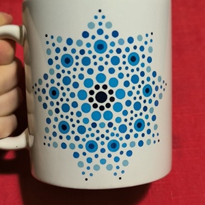 Kék mandala bögre - otthon & életmód - konyhafelszerelés, tálalás - tálalás - bögre & csésze - Meska.hu