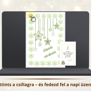 Interaktív adventi naptár  24 nap, 24 inspiráló gondolat - karácsony - adventi díszek - adventi naptár - Meska.hu