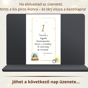 Interaktív adventi naptár  24 nap, 24 inspiráló gondolat - karácsony - adventi díszek - adventi naptár - Meska.hu