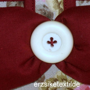 Varró- vagy kézimunka kosár bézs alapon rózsás -  - Meska.hu