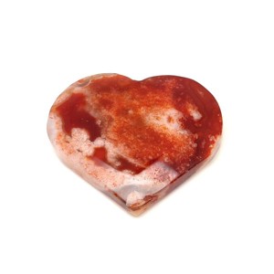 Achát vörös szív 5-7cm - Meska.hu
