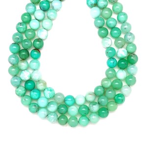 Krizopráz golyó A 8-9mm  ékszerkészítő alapanyag (füzér), Kellékek & szerszámok, Ásvány alapanyag, Ásványfüzér, , MESKA