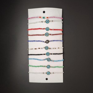 Állítható vegyes szemű cérna karkötő csomag 10db, Ékszer, Karkötő, , MESKA