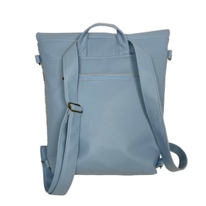 SuziartBag Kék virágos masnis 2in1 hátizsák - táska & tok - kézitáska & válltáska - válltáska - Meska.hu