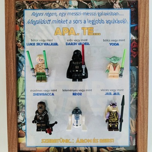 Lego starwars  figurás kép, Apa, Papa  - otthon & életmód - dekoráció - dísztárgy - Meska.hu