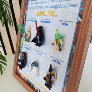 Lego starwars  figurás kép, Apa, Papa  - otthon & életmód - dekoráció - dísztárgy - Meska.hu
