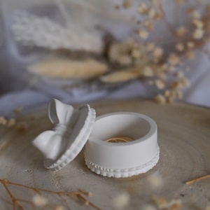 Masnis gyűrű tároló dobozka - kerámiából - kellékek & szerszámok - díszíthető tárgyak - kerámia - Meska.hu