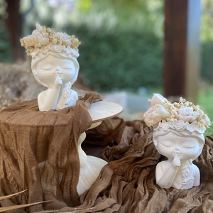 Szójaviasz virágkoszorús lány  dekor - otthon & életmód - gyertya, illat, aroma - gyertya - Meska.hu Szójaviasz virágkoszorús lány  dekor - otthon & életmód - gyertya, illat, aroma - gyertya - Meska.hu