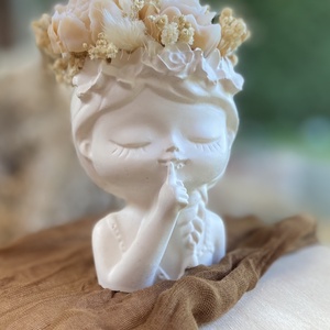 Szójaviasz virágkoszorús lány  dekor - otthon & életmód - gyertya, illat, aroma - gyertya - Meska.hu Szójaviasz virágkoszorús lány  dekor - otthon & életmód - gyertya, illat, aroma - gyertya - Meska.hu