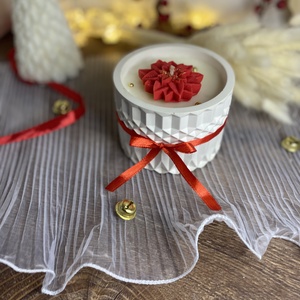Winter Bloom Spirit -  Karácsonyi szójaviasz illatgyertya, Otthon & Életmód, Gyertya, illat, aroma, Gyertya, Gyertya-, mécseskészítés, Kerámia, MESKA
