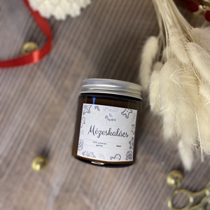 Mézeskalács szójaviasz illatgyertya - Meska.hu