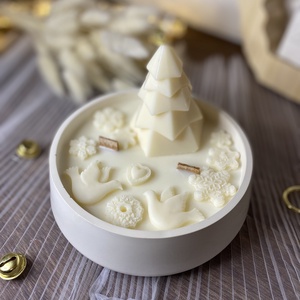 Winter Dreamlight - Szójaviasz karácsonyi gyertya - otthon & életmód - gyertya, illat, aroma - gyertya - Meska.hu