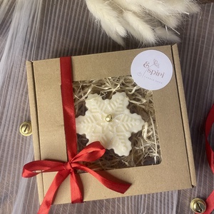 Hópehely illatgyertya , Otthon & Életmód, Gyertya, illat, aroma, Gyertya, Gyertya-, mécseskészítés, MESKA