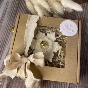 Hókristály szójaviasz illatgyertya - Meska.hu