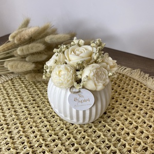 Virágcsend � Szójaviasz illatbox - otthon & életmód - gyertya, illat, aroma - illatviasz - Meska.hu