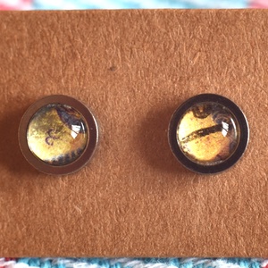 Bélyeg fülbevaló, Ékszer, Fülbevaló, Pötty fülbevaló, Ékszerkészítés, Papírművészet, MESKA