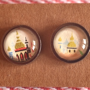 Bélyeg fülbevaló, Ékszer, Fülbevaló, Pötty fülbevaló, Ékszerkészítés, Papírművészet, MESKA