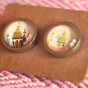 Bélyeg fülbevaló - ékszer - fülbevaló - pötty fülbevaló - Meska.hu