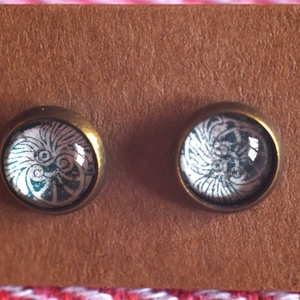 Bélyeg fülbevaló - ékszer - fülbevaló - pötty fülbevaló - Meska.hu