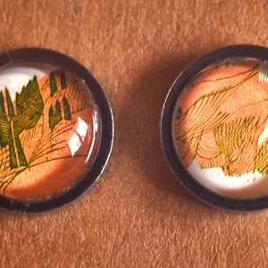 Bélyeg fülbevaló, Ékszer, Fülbevaló, Pötty fülbevaló, Ékszerkészítés, Papírművészet, MESKA