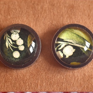 Gyöngyvirág bélyeg fülbevaló, Ékszer, Fülbevaló, Pötty fülbevaló, Ékszerkészítés, Papírművészet, MESKA