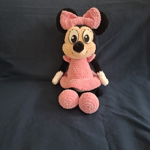 Horgolt plüss Minnie egér , Játék & Sport, Plüssállat & Játékfigura, Egér, Horgolás, Hímzés, Egyedileg horgolt Minnie egér, minőségi wolans bunny baby zsenília fonalból készül. Tetőtől talpig ..., MESKA