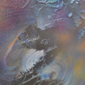 Balcsillagom c. absztrakt festmény, vásznon - 40x40cm - művészet - festmény - festmény vegyes technika - Meska.hu