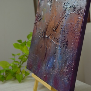 Aurora c. absztrakt festmény vásznon  50x40cm - művészet - festmény - festmény vegyes technika - Meska.hu