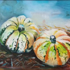 Olajfestmény - Pumpkins - Meska.hu