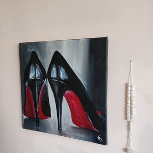 Akril festmény - Cipő I. (2017.) - művészet - festmény - akril - Meska.hu