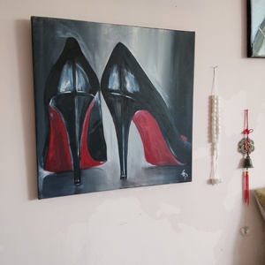 Akril festmény - Cipő I. (2017.) - művészet - festmény - akril - Meska.hu