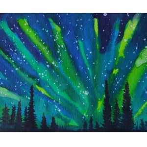Akvarell - Aurora Borealis (2021.) - Meska.hu