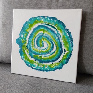 Akril Fluid Art - Örvény (2022.) - művészet - festmény - akril - Meska.hu