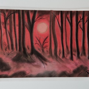 Pasztellkréta - Erdő (2011.) - művészet - festmény - pasztell - Meska.hu