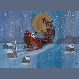 Akril, akvarell festmény - (2025.) - művészet - festmény - festmény vegyes technika - Meska.hu