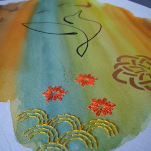 Akvarell - Lélektér - Emelkedés (2025.) - művészet - festmény - akvarell - Meska.hu