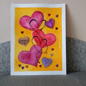 Akvarell - Lélektér - Minden út a szívem(d)en át vezet (2025.) - Meska.hu