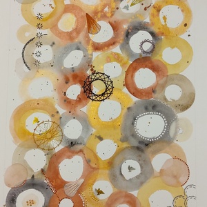 Akvarell - Lélektér - Ritmus (2025.) - művészet - festmény - akvarell - Meska.hu