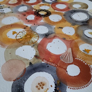 Akvarell - Lélektér - Ritmus (2025.) - művészet - festmény - akvarell - Meska.hu