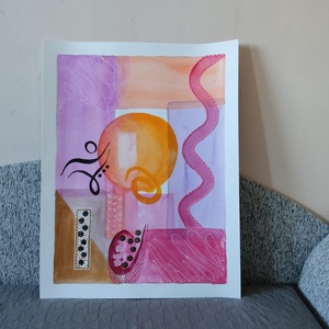 Akvarell - Lélektér - Belső fény (2025.) - művészet - festmény - akvarell - Meska.hu