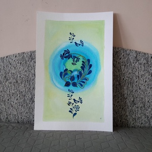 Akvarell - Népi ornamentika - Hungarian folk art 1. (2026.) - Meska.hu